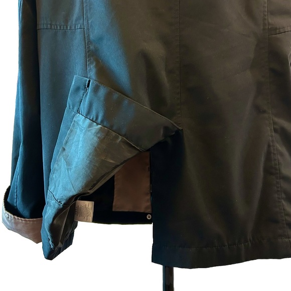 Plus Size 2X (18-20) Casual Winter Coat, Warm  Zip Up Jacket, Black Windbreaker - Picture 5 of 12